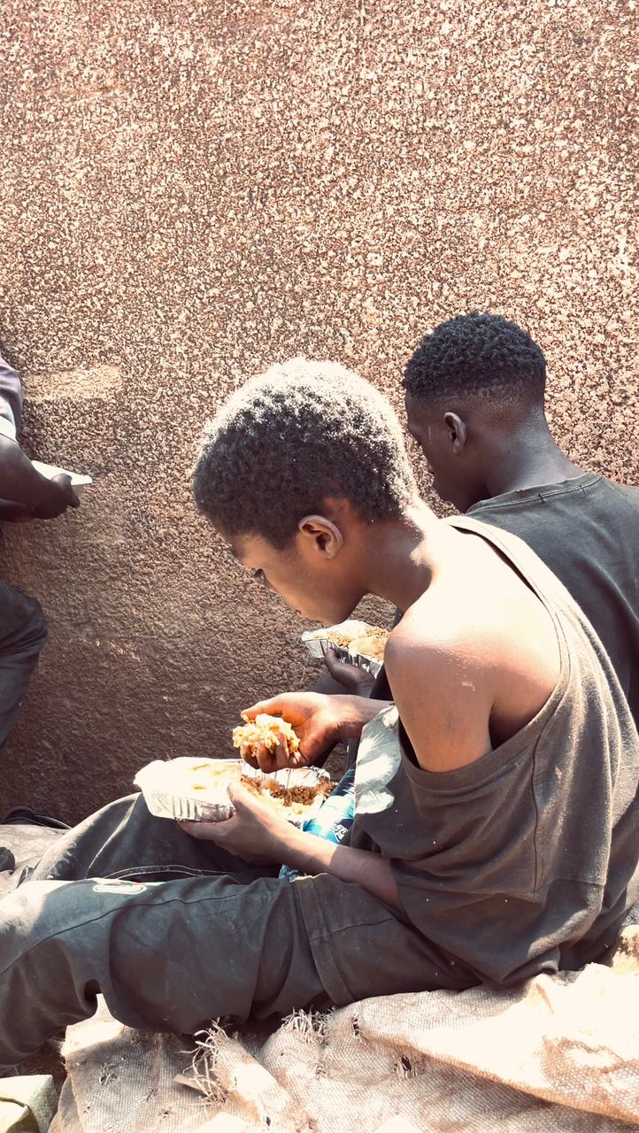 Feeding program in action